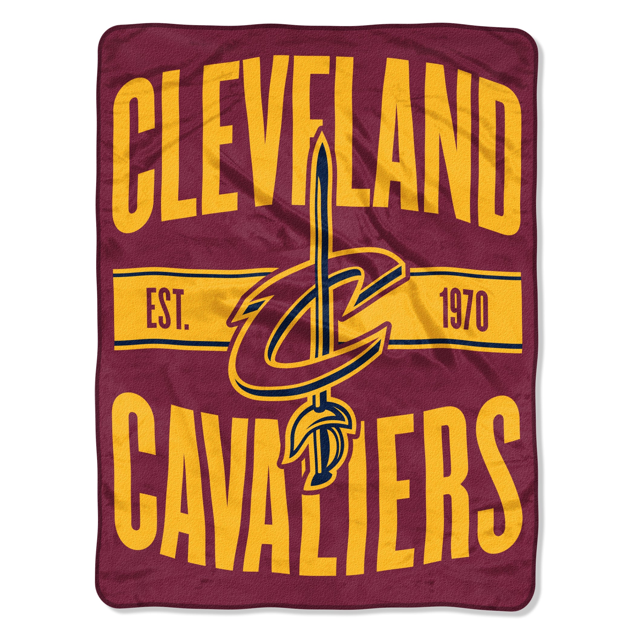 Cleveland Cavaliers Blanket 46x60 Micro Raschel Clear Out Design Rolled - Special Order