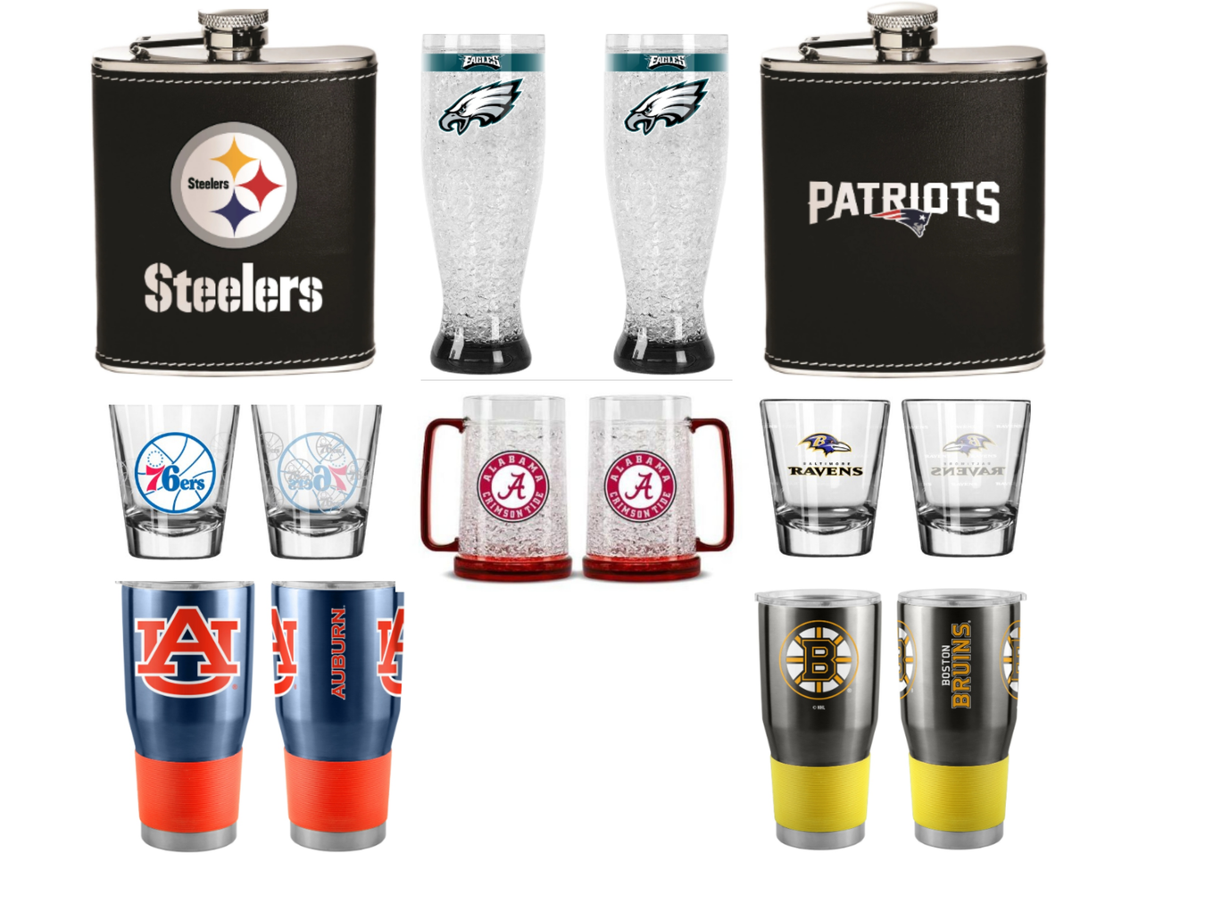 Glasses, Mugs, and Tumblers