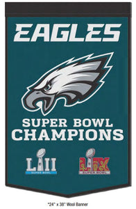 Philadelphia Eagles Super Bowl LIX Banner