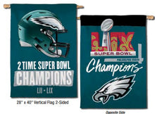 Philadelphia Eagles Super Bowl LIX 28" x 40" Vertical Flag 2-Sided