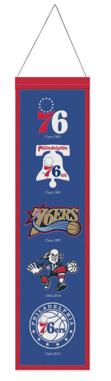 Philadelphia 76ers Logo Heritage Banner