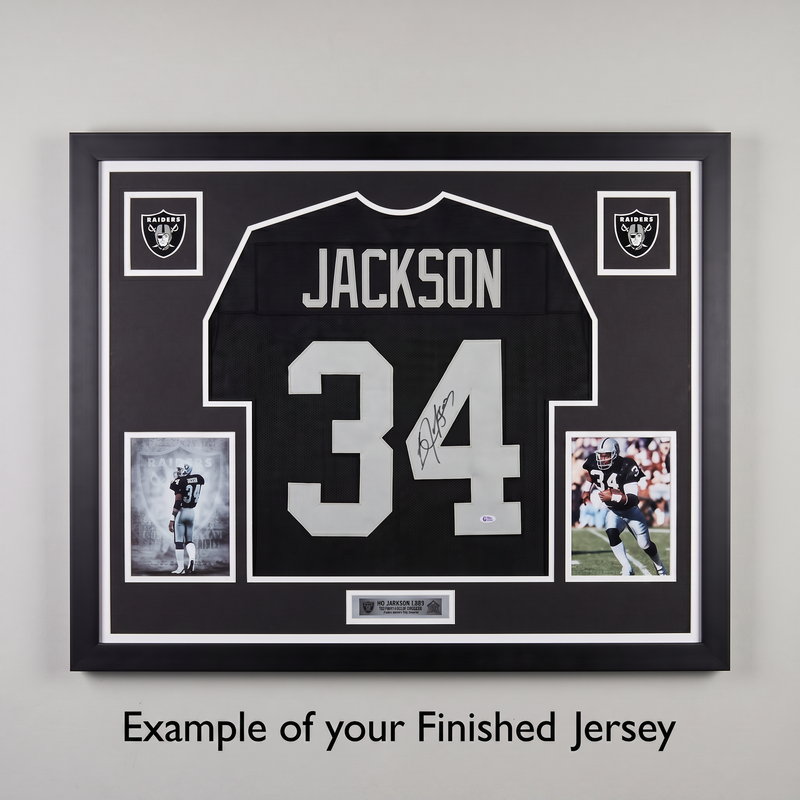 Custom Jersey Framing – 31×40 Horizontal Legend Edition v2