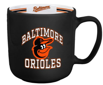 Baltimore Orioles Coffee Mug 15oz Stripe Design