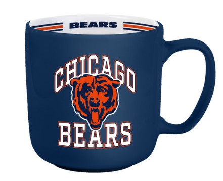 Chicago Bears Coffee Mug 15oz Stripe Design