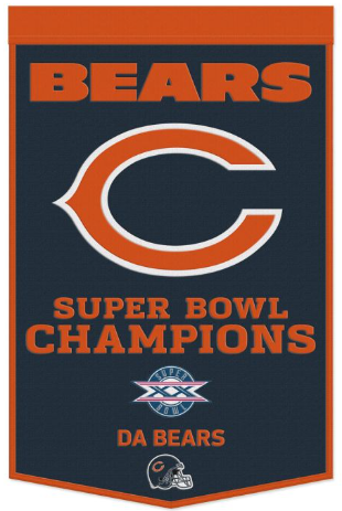 Chicago Bears Wool Banner 24" x 38"