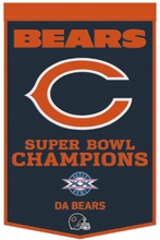 Chicago Bears Wool Banner 24" x 38"