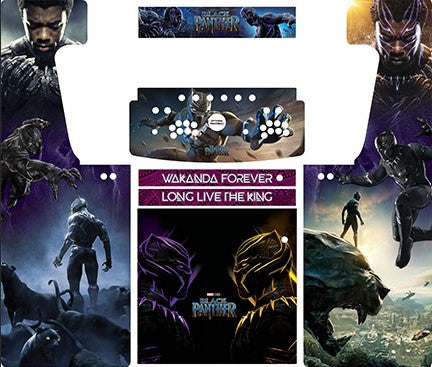 Black Panther themed arcade cabinet