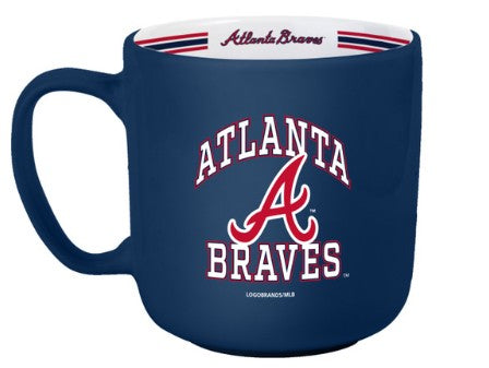 Atlanta Braves Coffee Mug 15oz Stripe Design