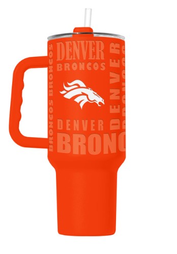 Denver Broncos Tumbler 40oz Powder Coat Replay