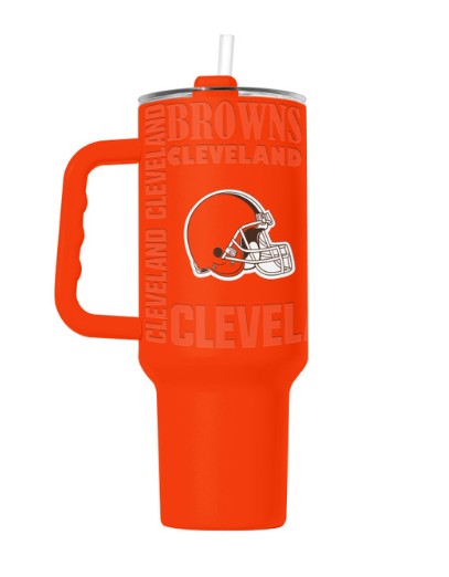 Cleveland Browns Tumbler 40oz Powder Coat Replay