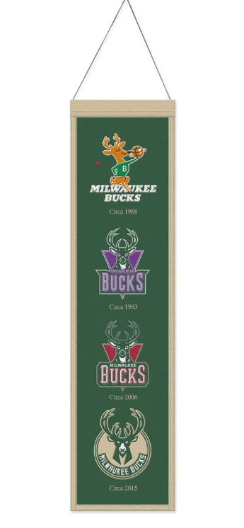 Milwaukee Bucks Logo Heritage Banner