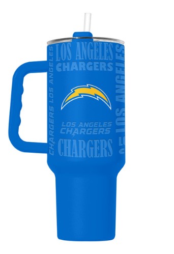 LA Chargers Tumbler 40oz Powder Coat Replay