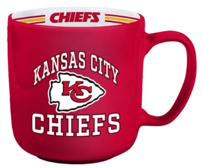 Kansas City Chiefs Coffee Mug 15oz Stripe Design
