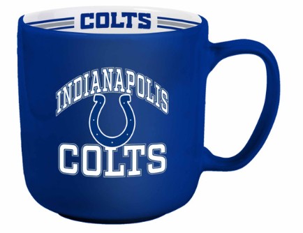 Indianapolis Colts Coffee Mug 15oz Stripe Design