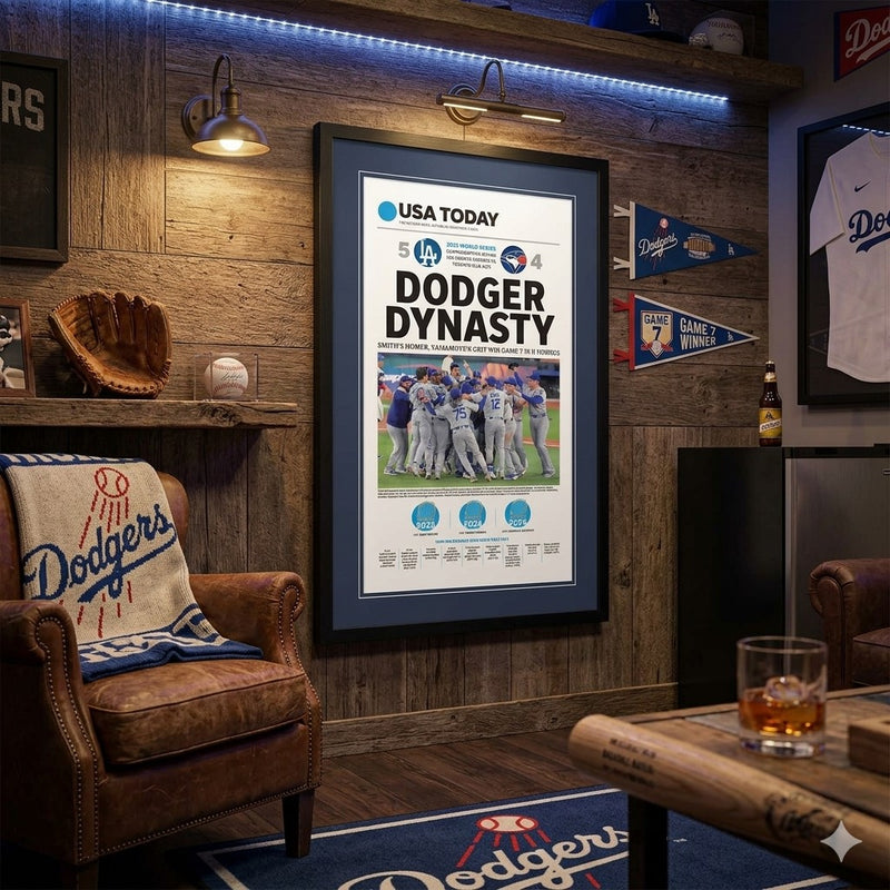 24 x 36 Dodgers 2025 Championship Art Print