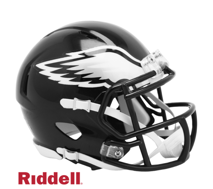 Philadelphia Eagles Helmet Riddell Replica Mini Speed Style (Black) Alternate
