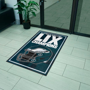 Eagles Superbowl LIX  3X5 High-Traffic Mat with Durable Rubber Backing