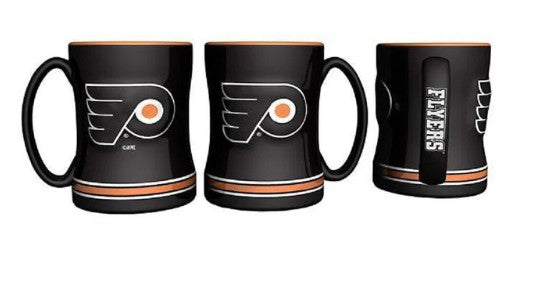 Philadelphia Flyers Coffee Mug 14oz Sculpted Relief
