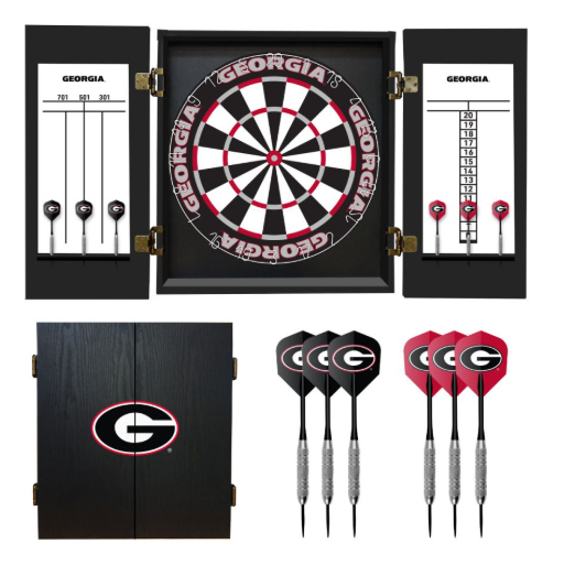 Georgia Bulldogs Fans Choice Dart Cabinet Set