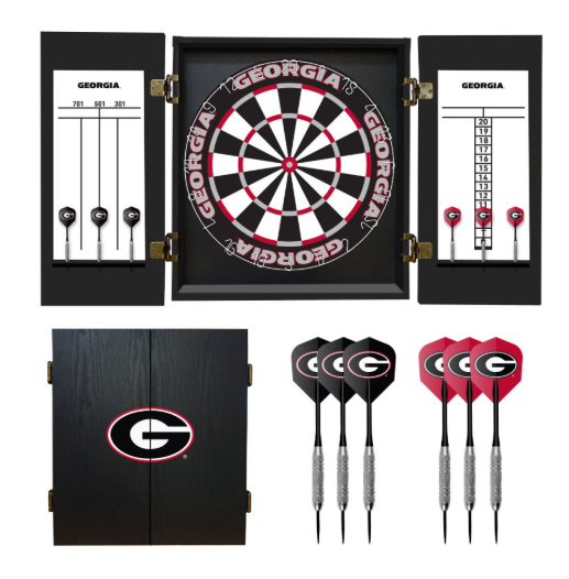 Georgia Bulldogs Fans Choice Dart Cabinet Set