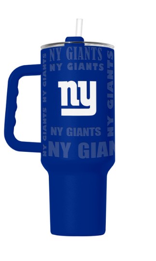 New York Giants Tumbler 40oz Powder Coat Replay