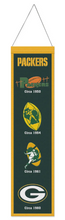 Green Bay Packers Classic Style  Heritage Banner