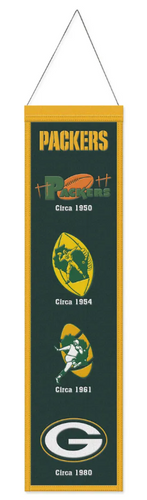 Green Bay Packers Classic Style  Heritage Banner