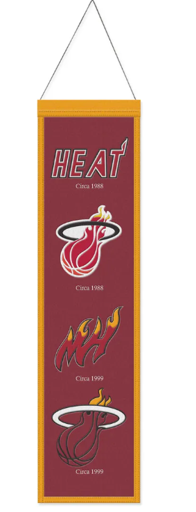 Miami Heat Logo Heritage Banner
