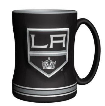 LA Kings Coffee Mug 14oz Sculpted Relief