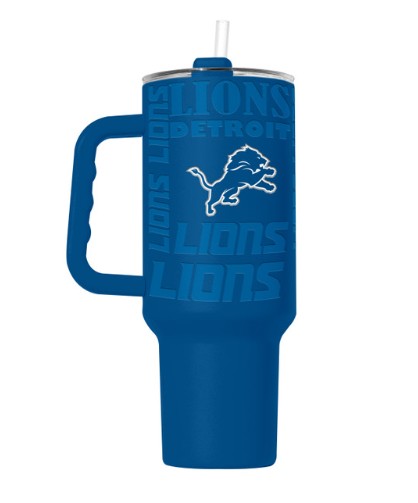 Detroit Lions Tumbler 40oz Powder Coat Replay