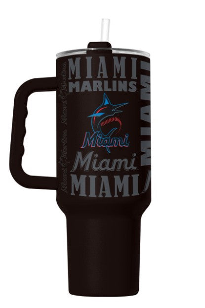 Miami Marlins Tumbler 40oz Powder Coat Replay