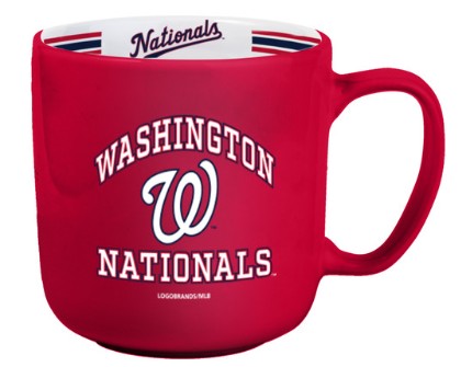 Washington Nationals Coffee Mug 15oz Stripe Design