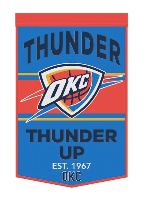 Oklahoma City Thunder Wool Banner