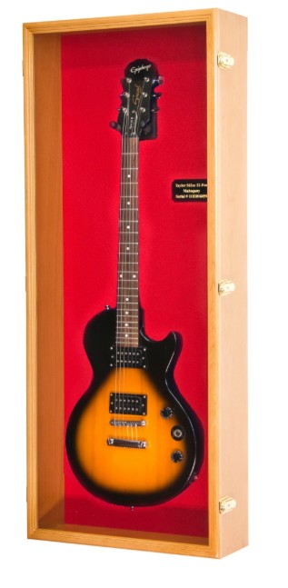 Electric Guitar Display Case Cabinet