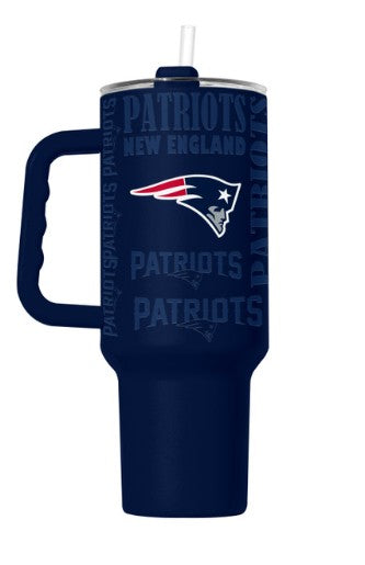 New England Patriots Tumbler 40oz Powder Coat Replay