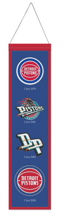 Detroit Pistons Heritage Banner