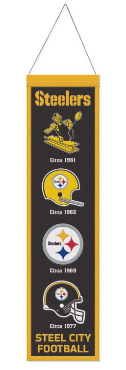 Pittsburgh Steelers Logo Heritage Banner