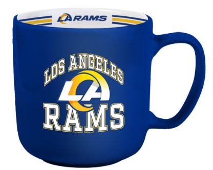 LA Rams Coffee Mug 15oz Stripe Design