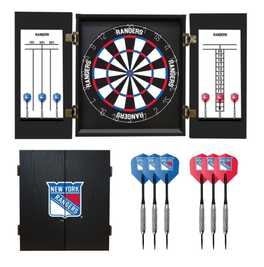 New York Rangers Fans Choice Dart Cabinet Set