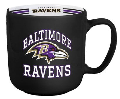 Baltimore Raven Coffee Mug 15oz Stripe Design