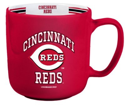 Cincinnati Reds Coffee Mug 15oz Stripe Design
