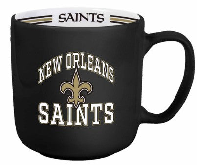 New Orleans Saints Coffee Mug 15oz Stripe Design