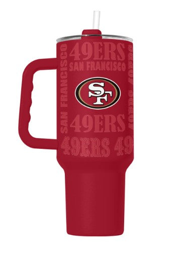 San Francisco 49ers Tumbler 40oz Powder Coat Replay
