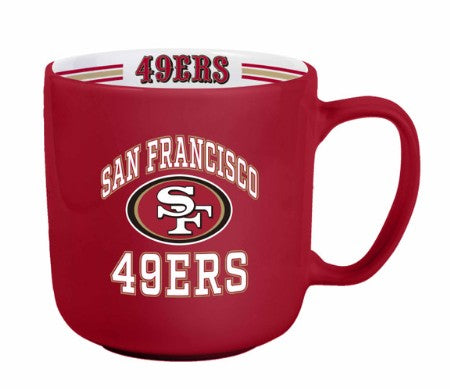 San Francisco 49ers Coffee Mug 15oz Stripe Design