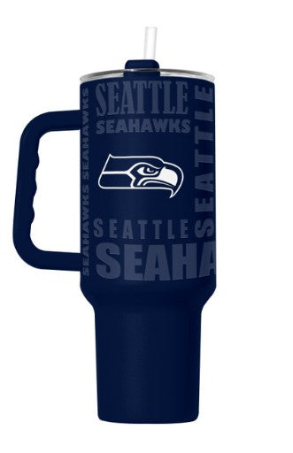 Seattle Seahawks Tumbler 40oz Powder Coat Replay