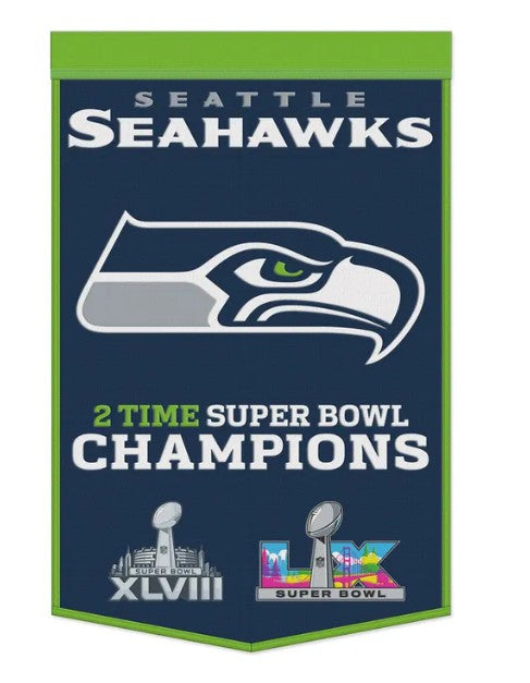 Seattle Seahawks 24 x 38 Super Banner