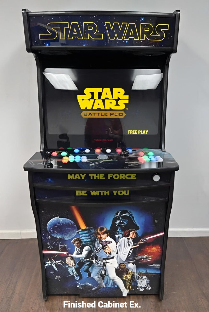 Arcade Classics themed arcade cabinet