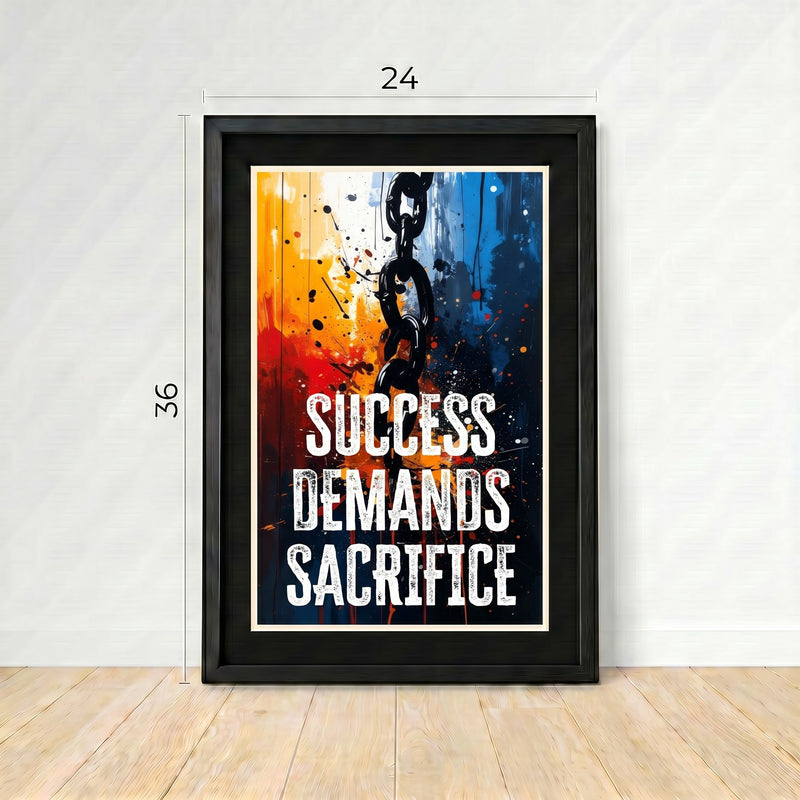 SUCCESS DEMANDS SACRIFICE