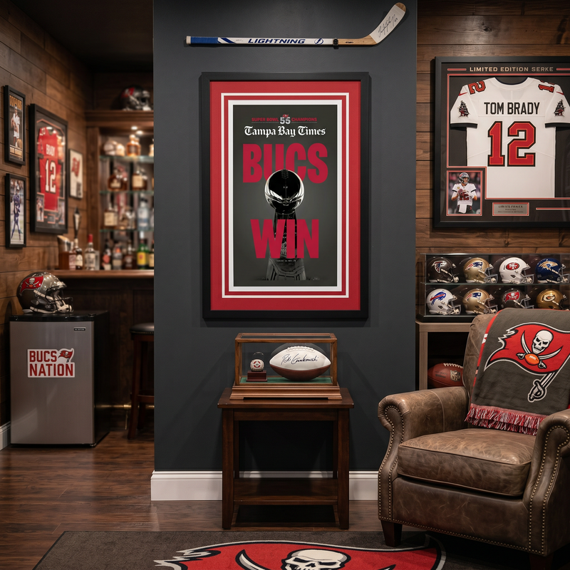 24 x 36 Tampa Bay Buccaneers Super Bowl LV Championship Art Print