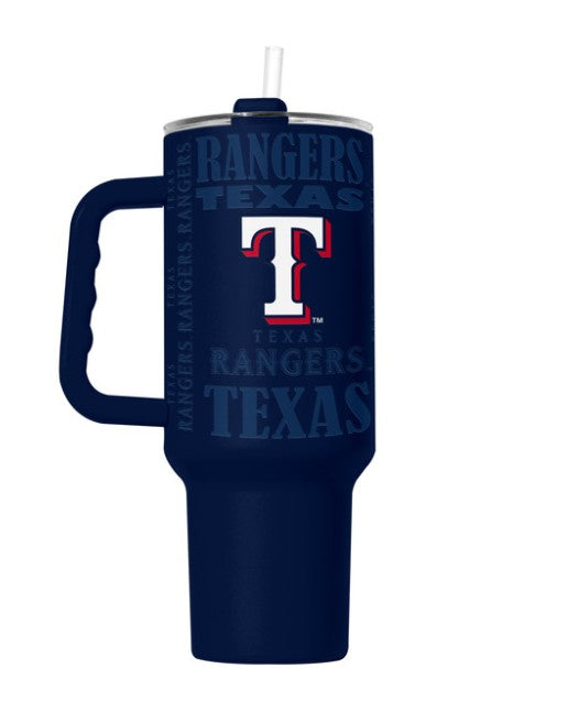 Texas Rangers Tumbler 40oz Powder Coat Replay